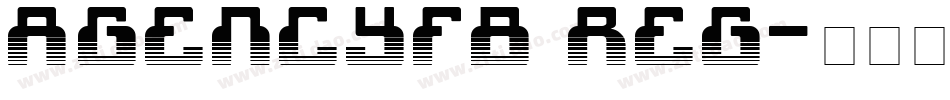 AgencyFB Reg字体转换